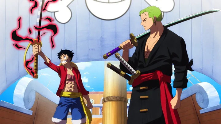 Luffy Inherits Roger's Ace Sword in Elbaf and Zoro is Impressed! - One Piece