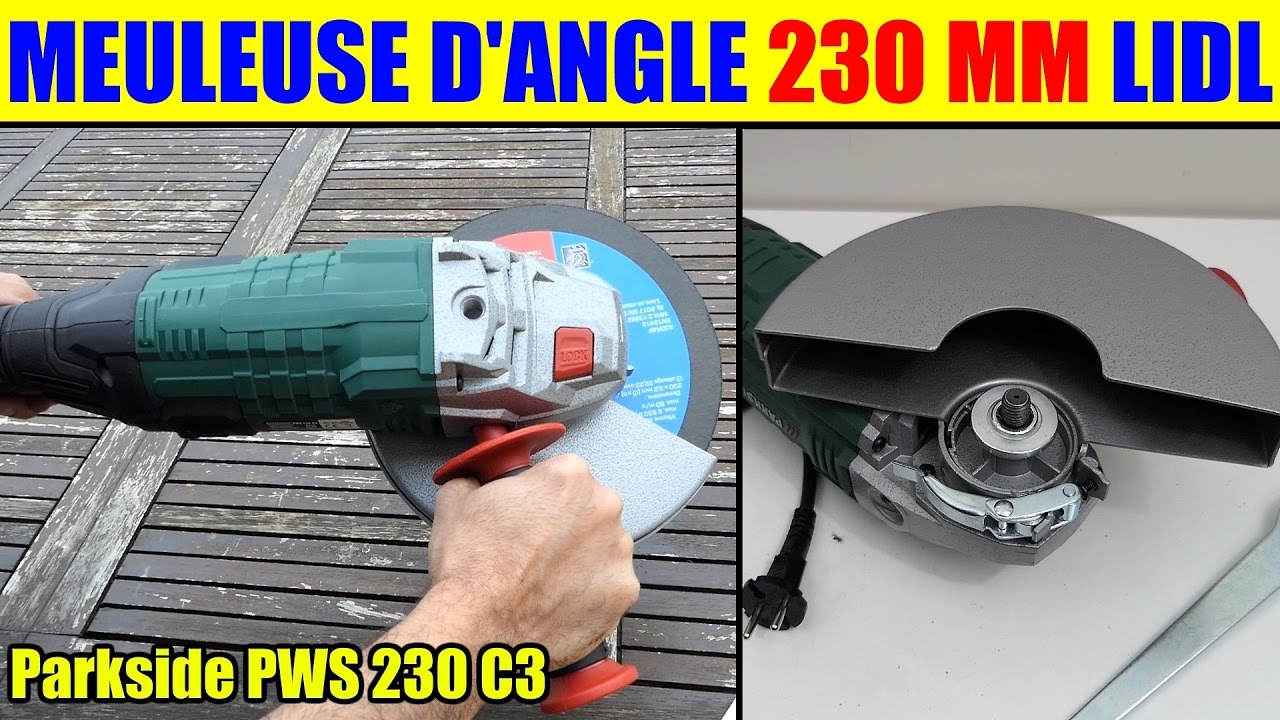 meuleuse d'angle parkside lidl pws 230 angle grinder