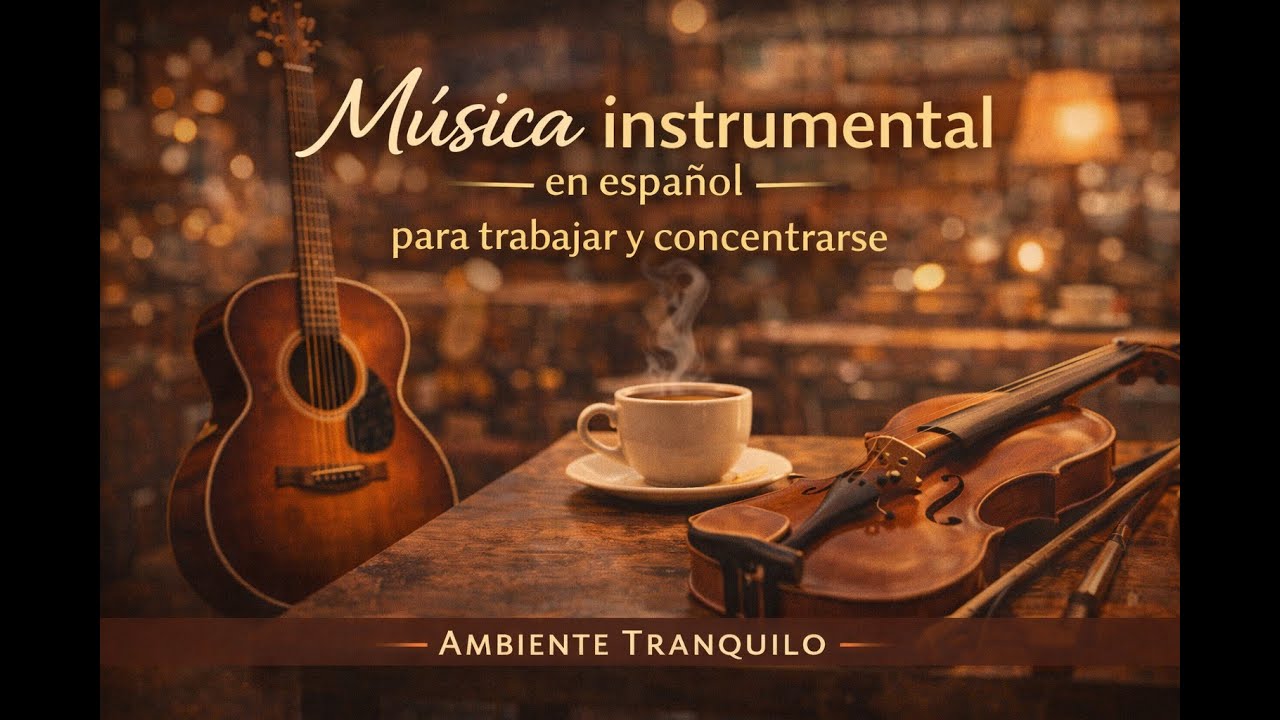 Música instrumental en español para trabajar y concentrarse ☕ | Ambiente tranquilo
