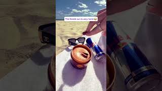 The Greek sun is very harsh #holiday #travel #summer #beach #greece