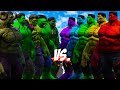 TEAM GREEN HULK VS TEAM BIG HULK COLOR EPIC SUPERHEROES WAR 