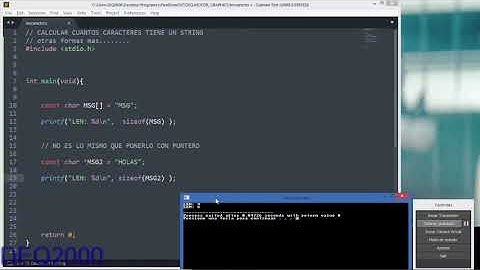 #2 Calcular la cantidad de caracteres en C - parte 2
