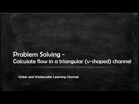 How to Calculate Flow in a Triangular (v-shaped) Channel