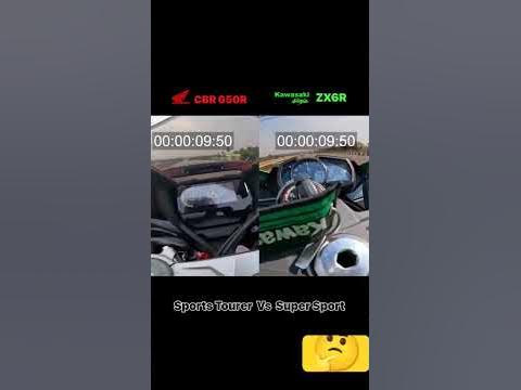 Cbr 650r (Sports Tourer) vs Zx6r 636 (Super Sport) #fly #viral #fyp # ...