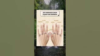 Arti Memakai Cincin Di Jari Yang Berbeda #shorts #faktaislam #feedshorts #fyp