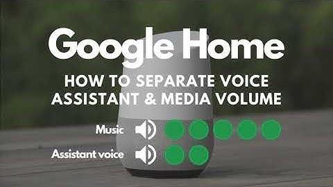 How to separate Google Home voice assistant & media volume