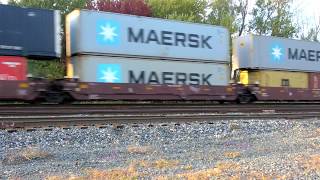 Huge CSX STack Train in Brilliant 4K Video Wealth