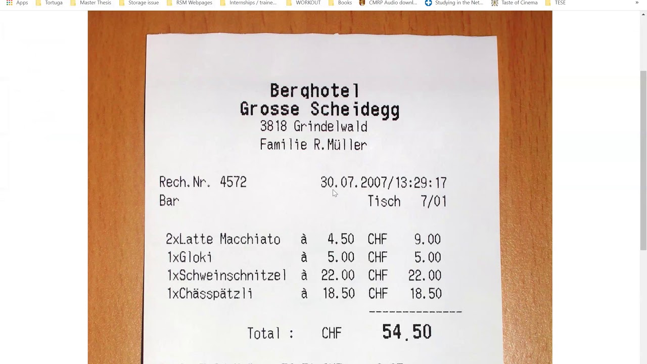 CS5 Final Project - Receipt Reader