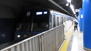 横浜市営地下鉄ブルーライン　3000R形　発車　関内駅 (B17)