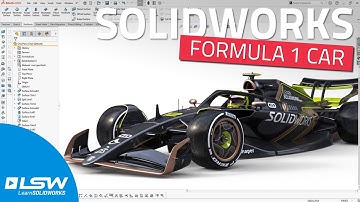 Modeling a Formula 1 Car In SOLIDWORKS 🏎️  [ 2-minute timelapse ]