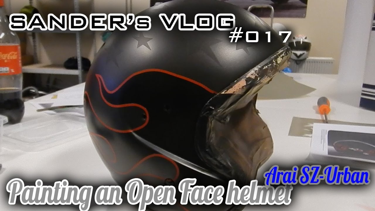 Painting an Open Face helmet - Arai SZ 