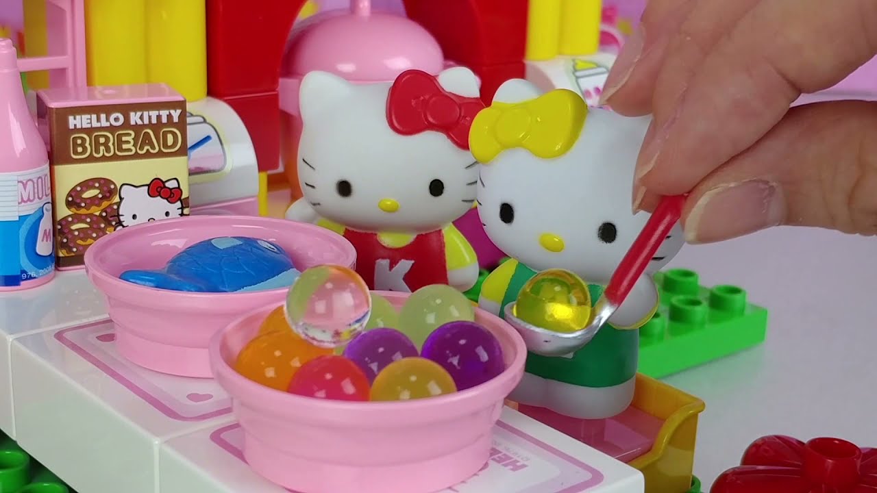 Baby doll kitty house toys food cooking play - ToyMong TV 토이몽