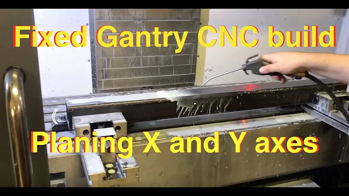Fixed gantry CNC build part 2. X and Y axes support got planed, drilled and tapped to accept rails.