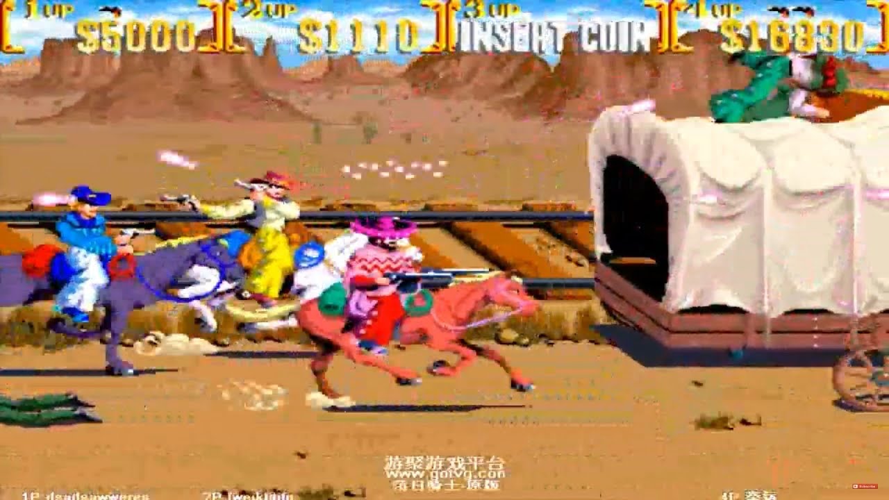 GOTVG Sunset Riders ➤ Retro Games, Arcade Games, Play Arcade, Classic Games, Emulator, ssriders