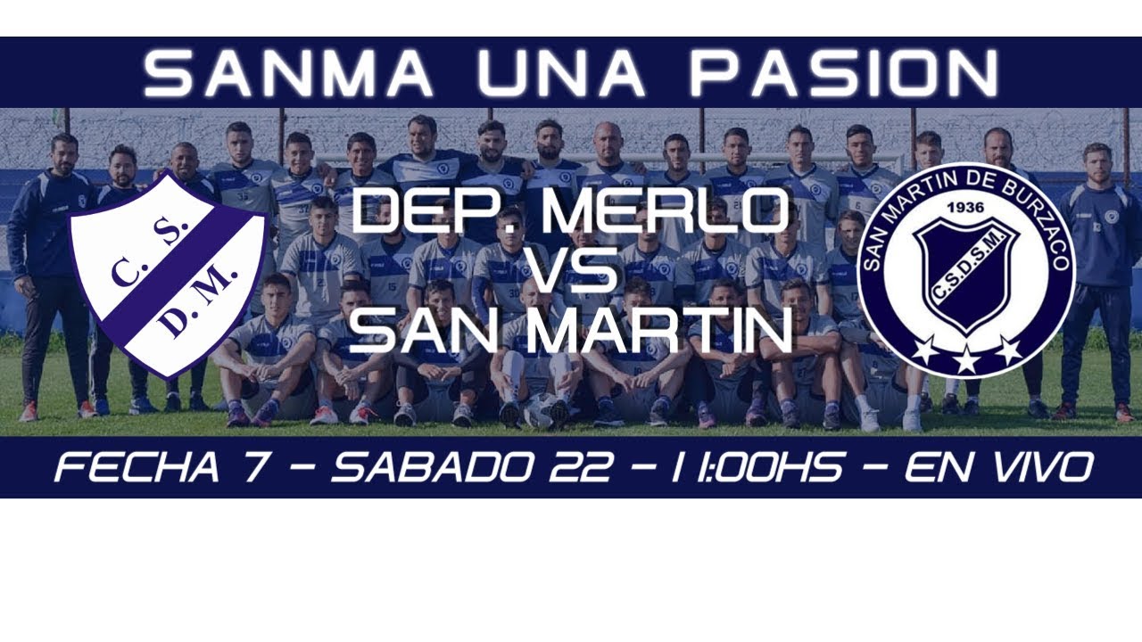 Fecha 7: Dep. Merlo vs San Martín de Burzaco - EN VIVO - YouTube