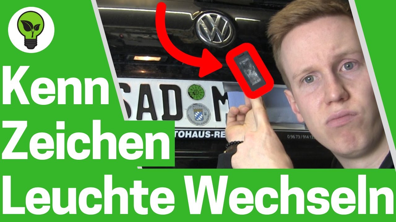 Kennzeichenbeleuchtung Wechseln ✓ TOP ANLEITUNG: Wie  Nummernschildbeleuchtung VW Golf 6 Einbauen??? 