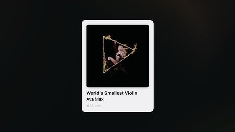Ava Max - World’s Smallest Violin (Speed Up & Reverb)