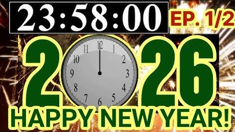 2 Minutes Countdown (From 23:58:00 to Midnight Happy New Year 2026) Remix Wheel of Fortune+BBC EP1/2