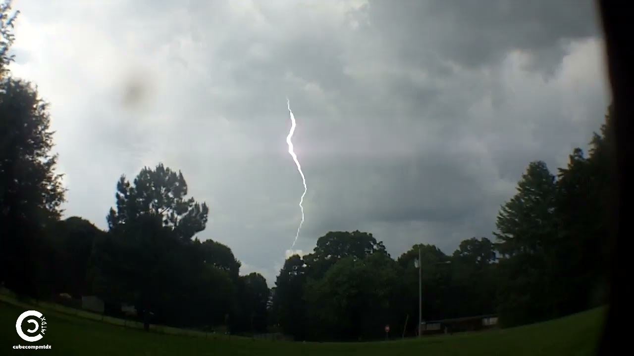 Nearby stationary thunderstorm - 6-28-2025 (StormCam #1)