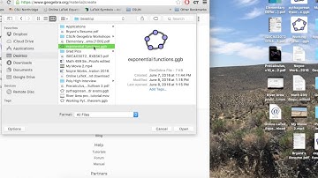 How to make a Geogebra Account and Upload