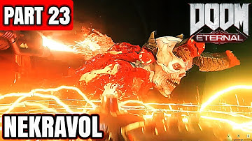 DOOM ETERNAL Gameplay Walkthrough Part 23 - NEKRAVOL (Full Game)
