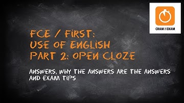 FCE / First Use of English part 2: Open Cloze (flo-joe.co.uk)
