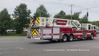 Farmington Center Fire Department Ladder 1 Responding With Whelen Executor Siren!!!!!