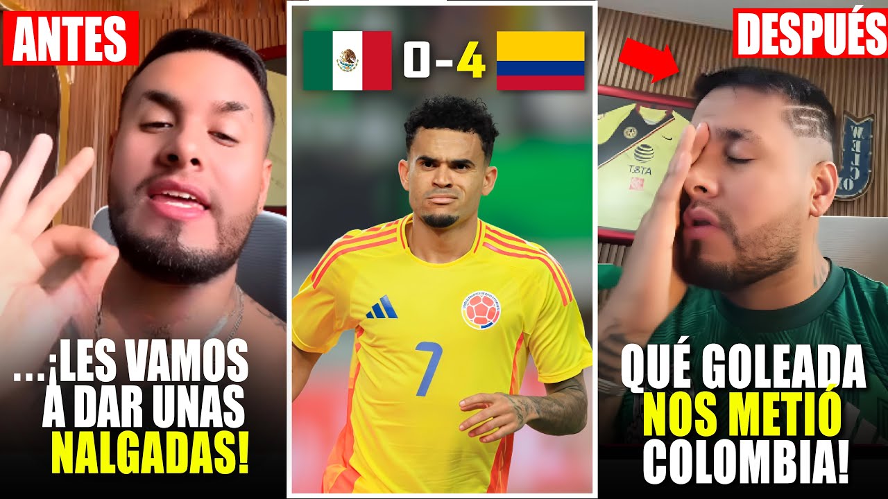el ANTES y DESPUÉS de la prensa MEXICANA que MEN0SPRECIÓ a COLOMBIA y terminaron HUMILLAD0S!! 4-0