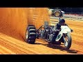 0-100 км/ч за 1 секунду -Top Fuel Trike Motorcycle Dirt Drag Racing