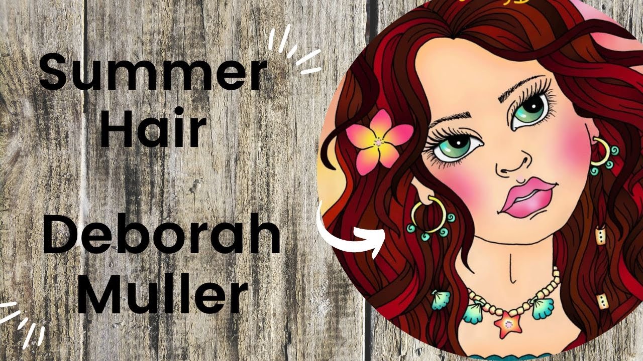 Summer Hair - Deborah Muller //Adult Colouring Book Flip Through