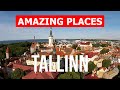 Travel to the city of Tallinn, Estonia | Vacation, tourism, types, tours | Drone 4k video | Tallinn