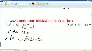 Unit 4 Test Review Sheet Solution # 3