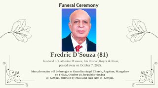 FUNERAL CEREMONY OF - FREDRIC D'SOUZA (81)