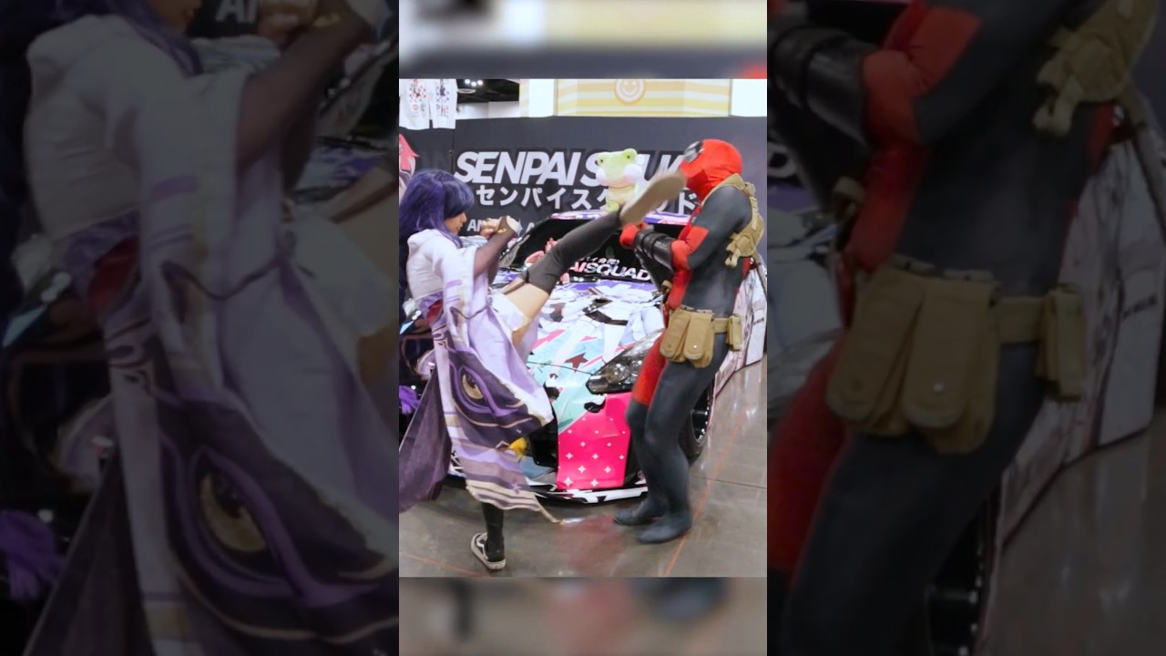 Raiden Shogun has enough of these Deadpool cosplayers #genshin #genshinimpact #anime