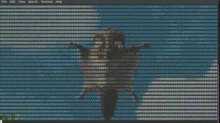 Big Buck Bunny ASCII in terminal (24-bit color)