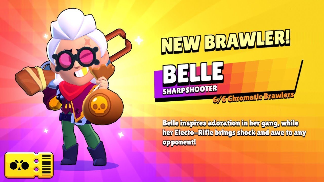 ⚡️Unlocking Belle from Brawl Pass! Brawl Stars