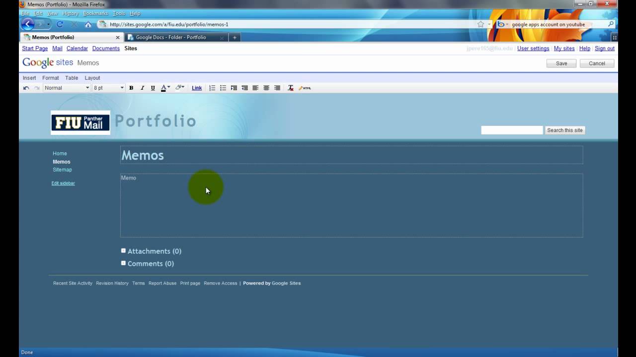 creating a portfolio