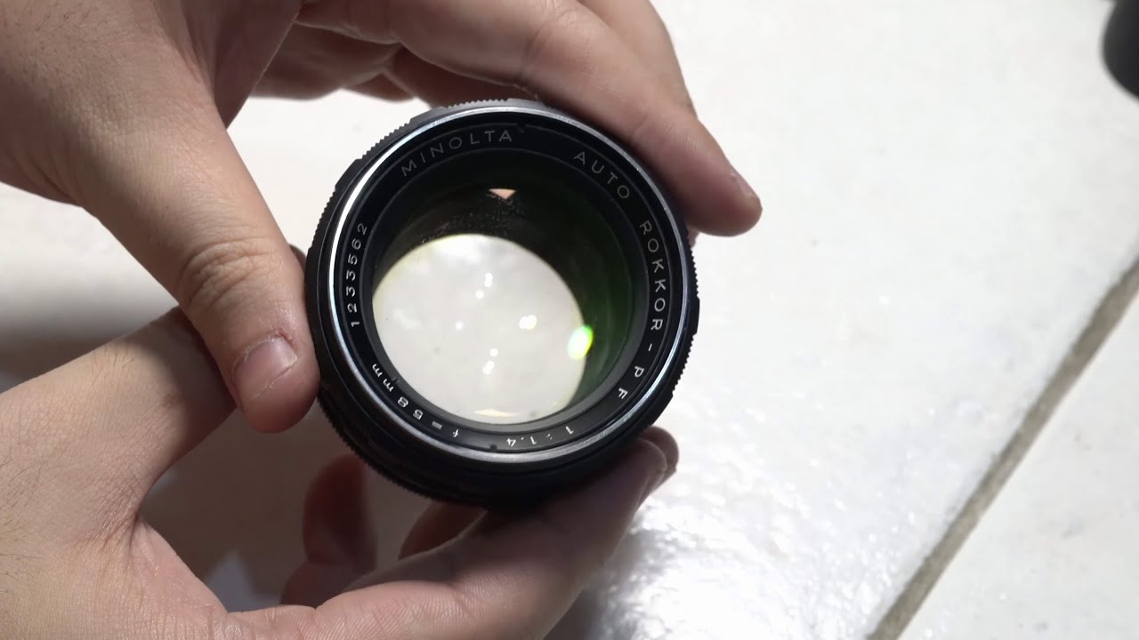Minolta MC Rokkor-PF 58mm f/1.4 Lens Cleaning & Disassembly | Deep