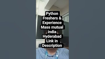 MassMutual India Hiring Python Developers in Hyderabad | Freshers & Experienced