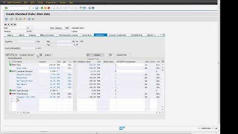 SAP S4 HANA Sales Order Item Pricing Tab