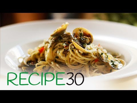 Vongole Clam Shell Pasta - Vongole Linguine with chili and garlic