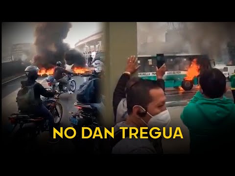 NO DAN TREGUA: Paro de transportistas persiste en Lima y Tingo María