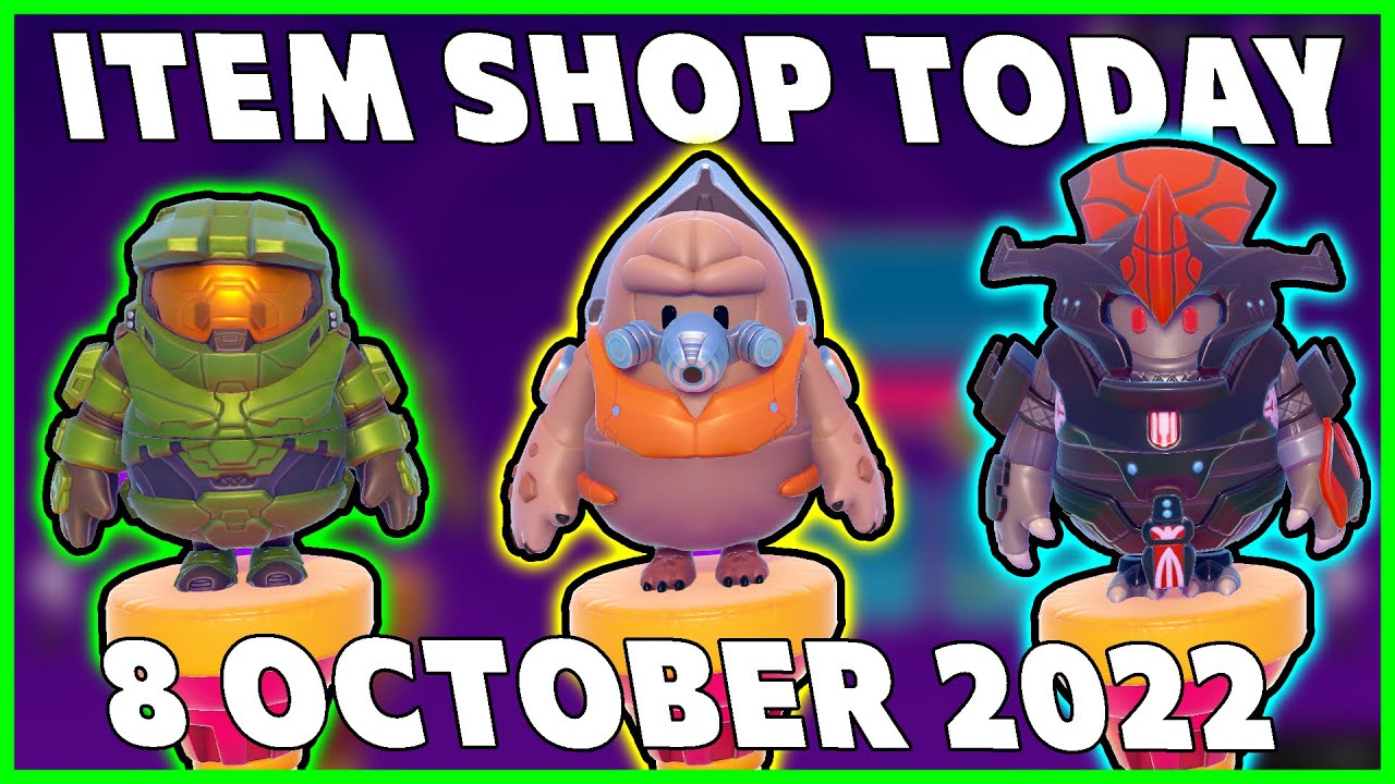 FALL GUYS ITEM SHOP TODAY 8 OCTOBER 2022 - SPARTAN BUDNLE