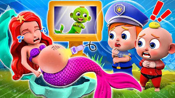Mermaid Zombie Pregnant Song 👶🏻✨🧟‍♂️ | Baby Police Series | NEW✨ Nursery Rhymes For Kids