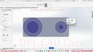 SolidWorks Basic Course 10th batch Class 07, 22 September 2025