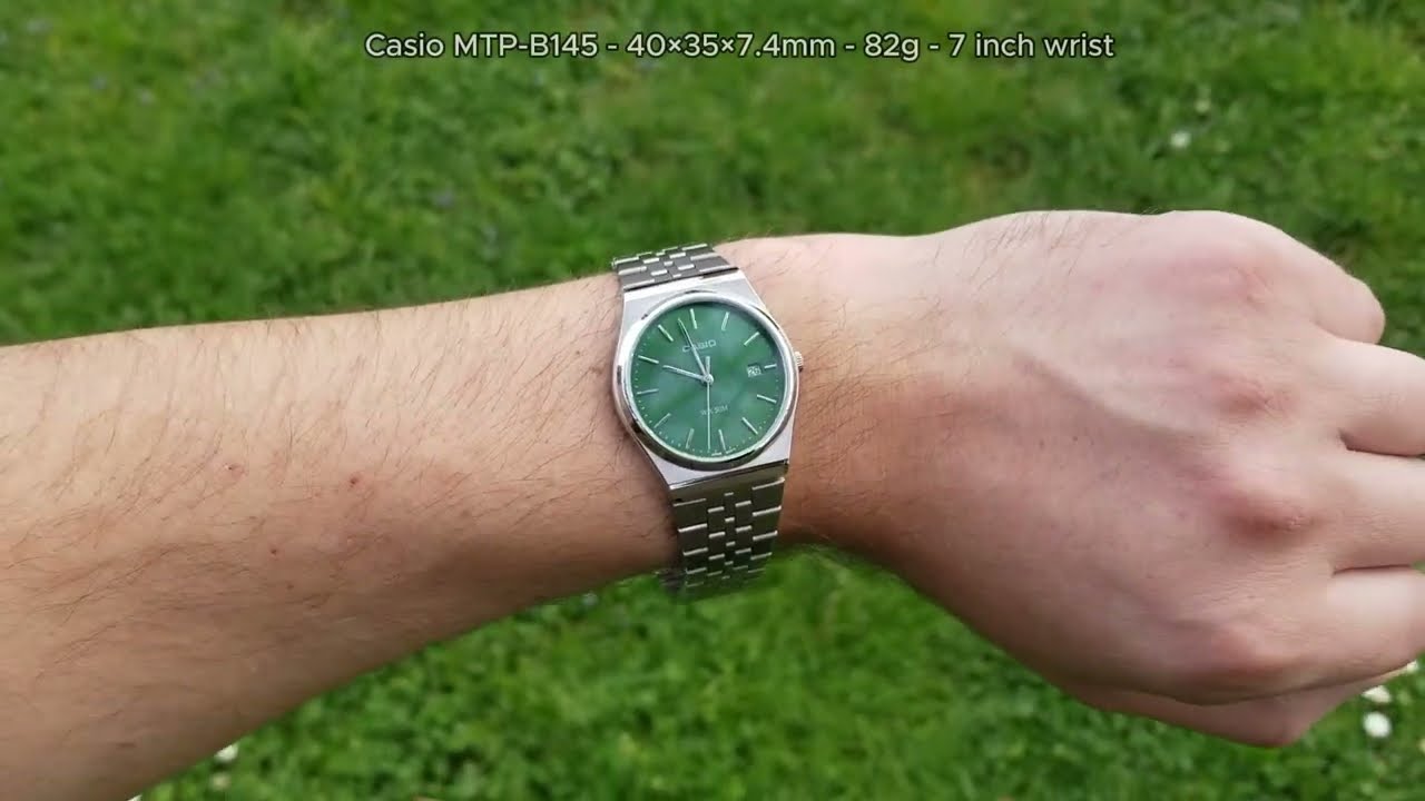 Casio MTP B145 - Wristshot & Wristroll - YouTube