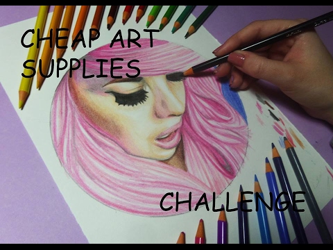 CHEAP ART SUPPLY CHALLENGE @AggelikhXiarxh
