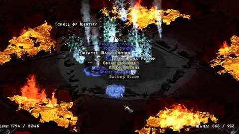 Diablo 2 - Flamebellow Drop - Holy Grail (444 out of 502)