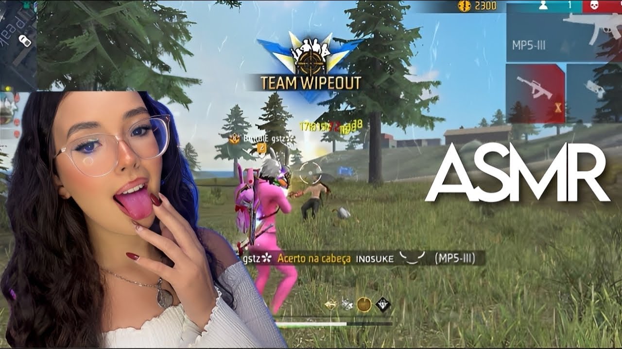 ASMR FREE FIRE 🔥SUSSURROS INTENSOS e MOUTH SOUNDS 👄💦 | + mostrando a conta 