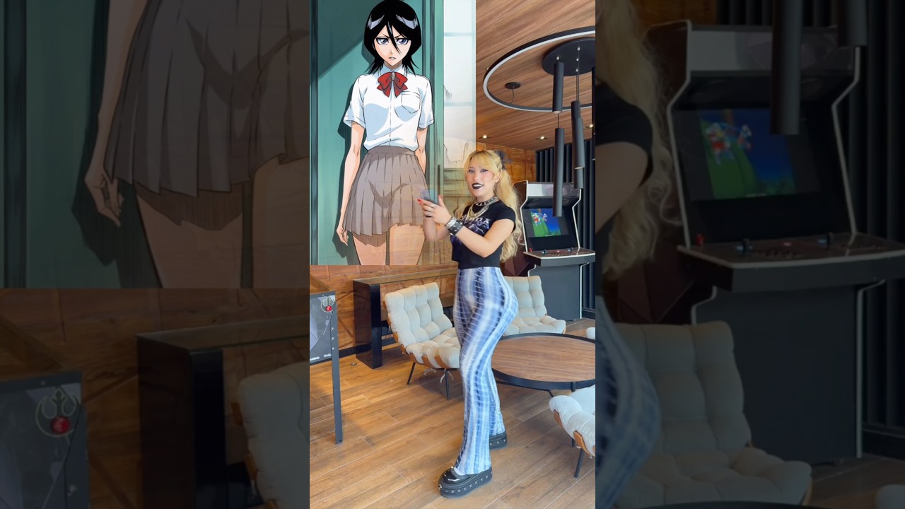 Rukia but make it DYI asf 😜 #anime #cosplay #youtubeshorts